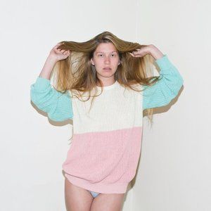 American Apparel Pastel Fisherman Sweater